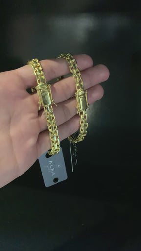 Pulseira Cadeado Duplo (8mm)